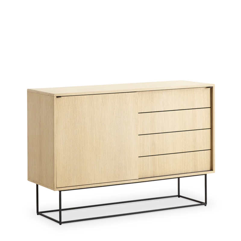 The Virka Sideboard (high) from Woud in oak.