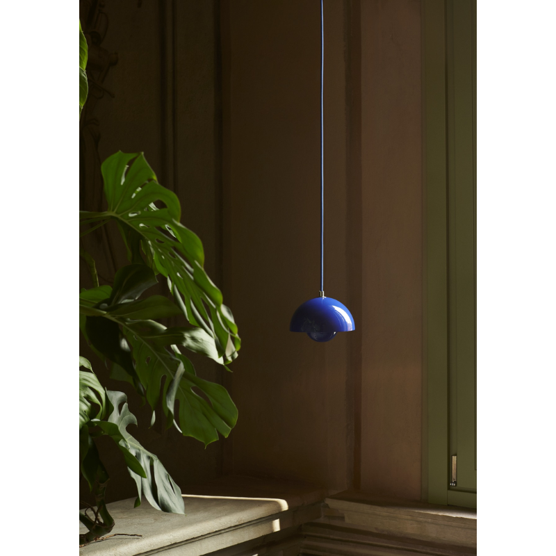 The Flowerpot VP10 Mini Pendant from &Tradition (andTradition) in living area.