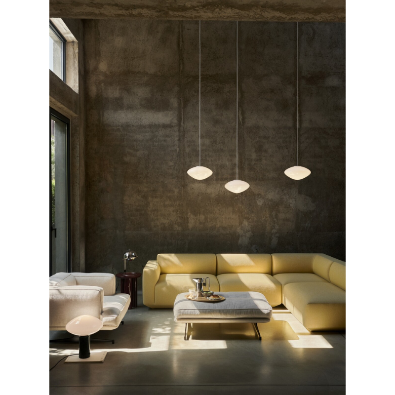 The Mist Pendant from &Tradition in a living room. all-groups