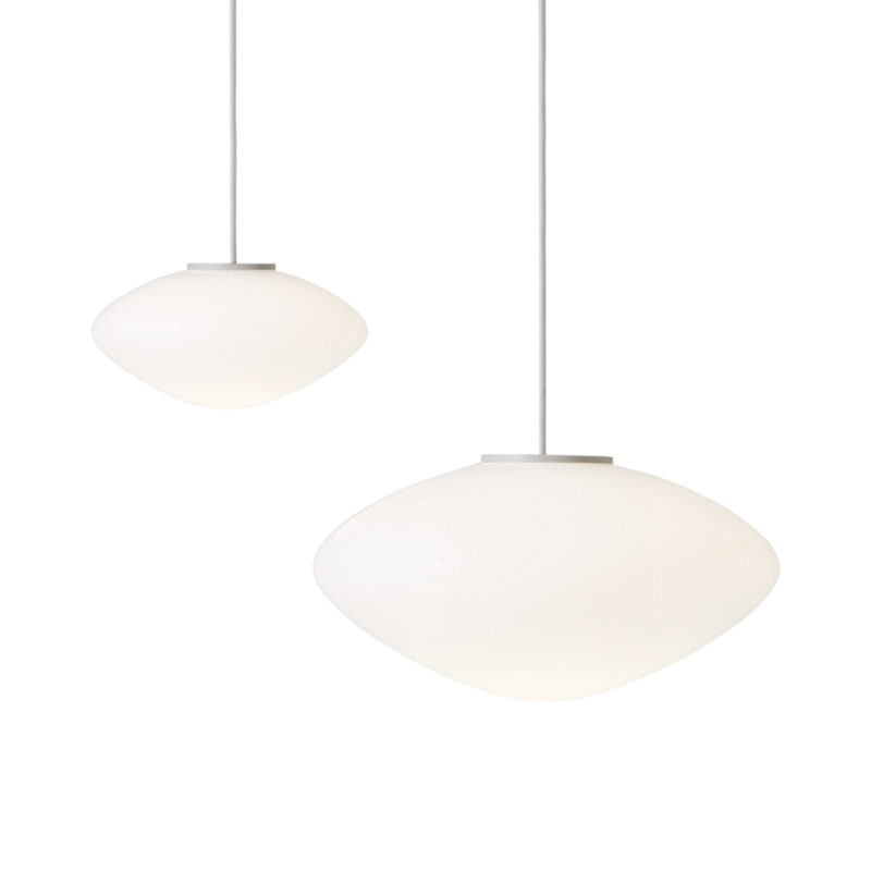 The Mist Pendant from &Tradition in small and large size side by side. all-groups