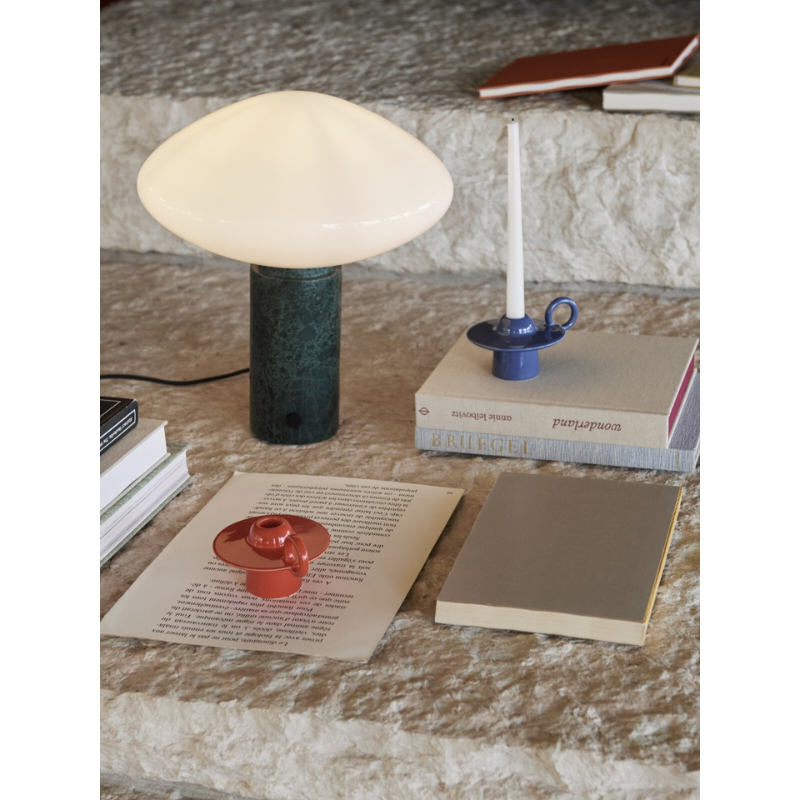 The Mist Table Lamp from &Tradition in a family room.