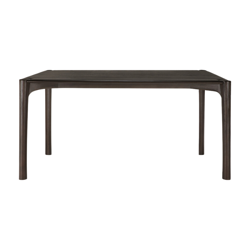 The PI Dining Table by Ethnicraft from front 63-inch.