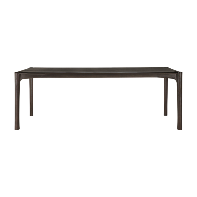 The PI Dining Table by Ethnicraft from the front 86.5-inch.
