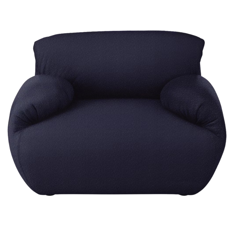The Luva Modular Armchair from Herman Miller in Navy Whim upholstery.