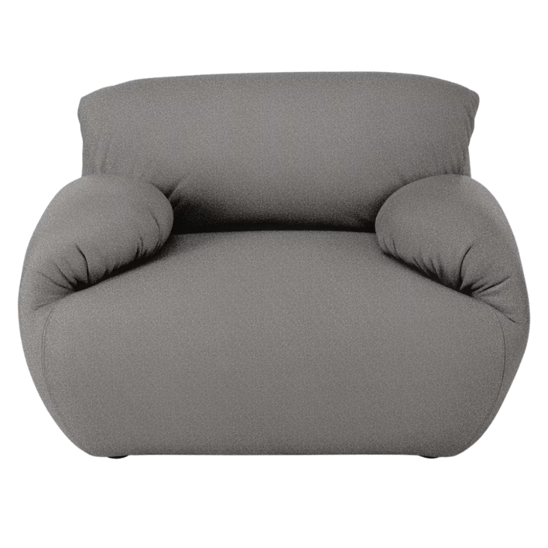 The Luva Modular Armchair from Herman Miller in Pewter Whim upholstery.