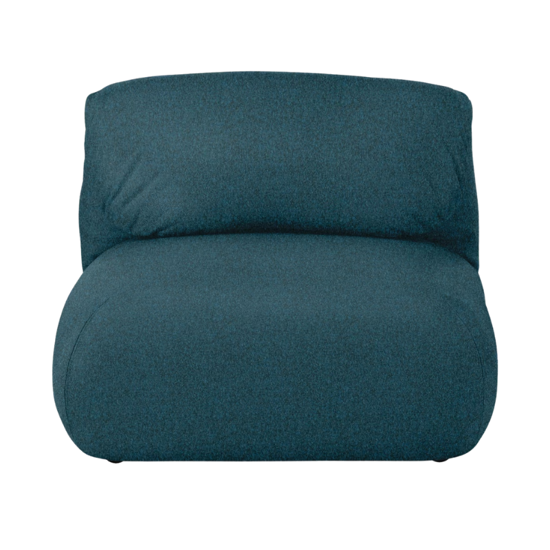 The Luva Modular Armless from Herman Miller in Heathered Lagoon Cozy upholstery.