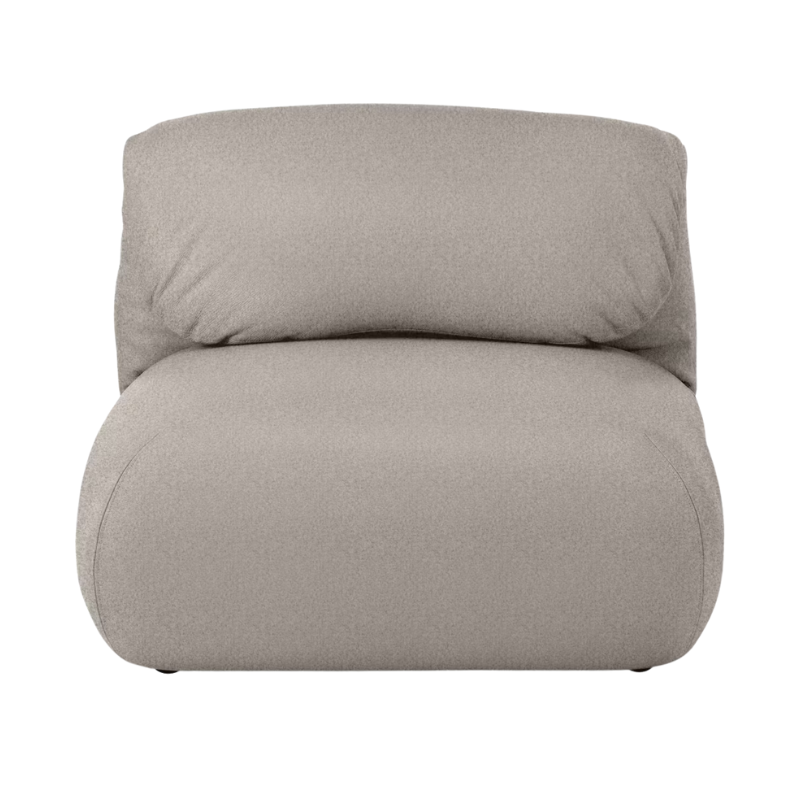 The Luva Modular Armless from Herman Miller in Heathered Rye Grass Cozy upholstery.