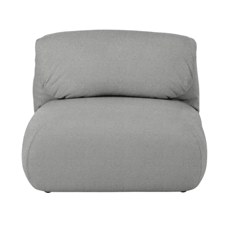 The Luva Modular Armless from Herman Miller in Warm Grey Cozy upholstery.