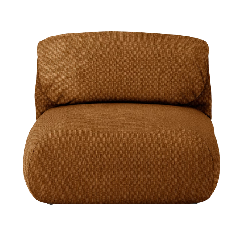 The Luva Modular Armless from Herman Miller in Nutmeg Mode upholstery.