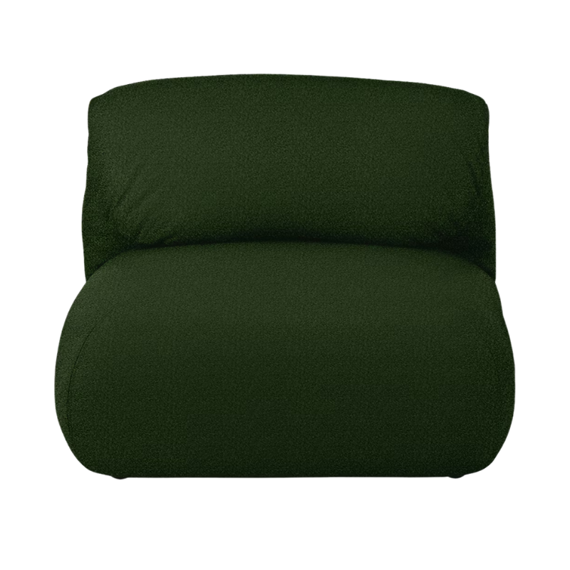 The Luva Modular Armless from Herman Miller in Fir Whim upholstery.