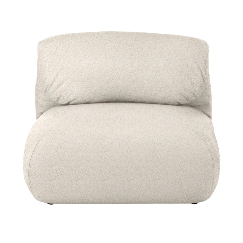 The Luva Modular Armless from Herman Miller in Warm White Whim upholstery.