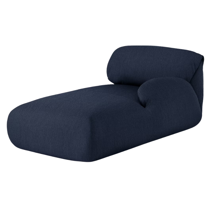 The right Luva Modular Chaise from Herman Miller in Society Mode upholstery.