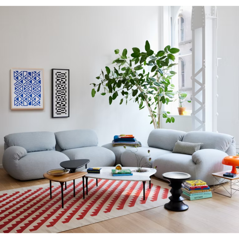 The Luva Modular Corner Sectional from Herman Miller in a lounge.