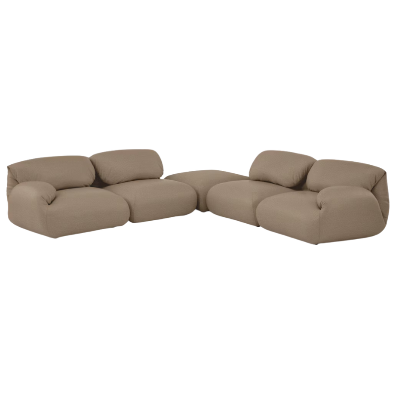 The Luva Modular Corner Sectional from Herman Miller in Rye Whim upholstery.