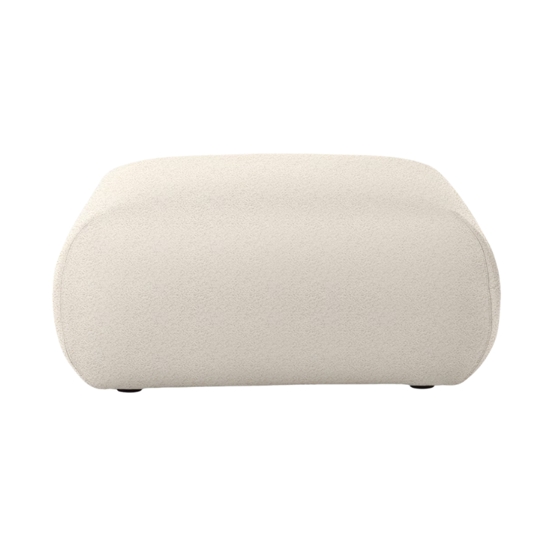 The Luva Modular Ottoman from Herman Miller in Warm White Whim upholstery.