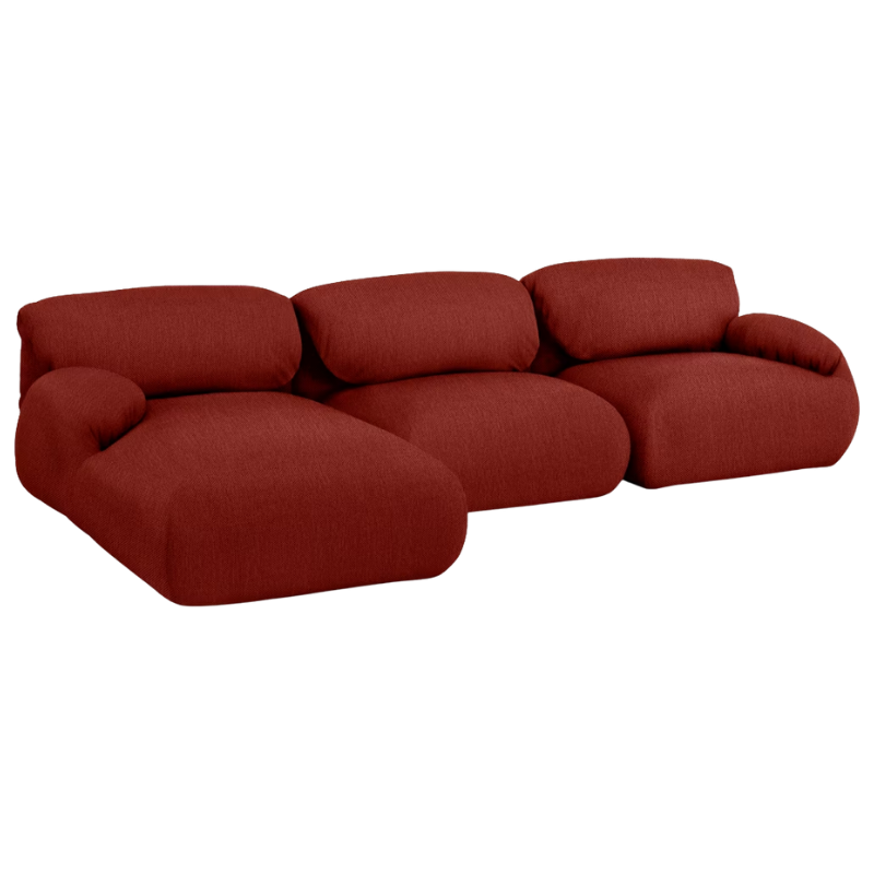 The left Luva Modular Three Seater Sectional from Herman Miller in Alder Mode upholstery.