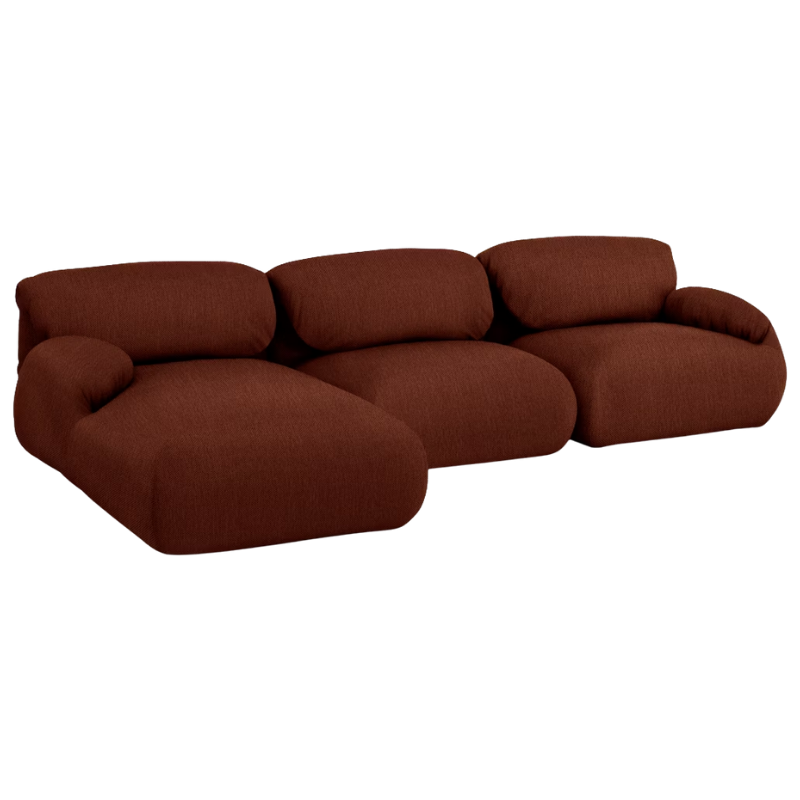 The left Luva Modular Three Seater Sectional from Herman Miller in Pathway Mode upholstery.