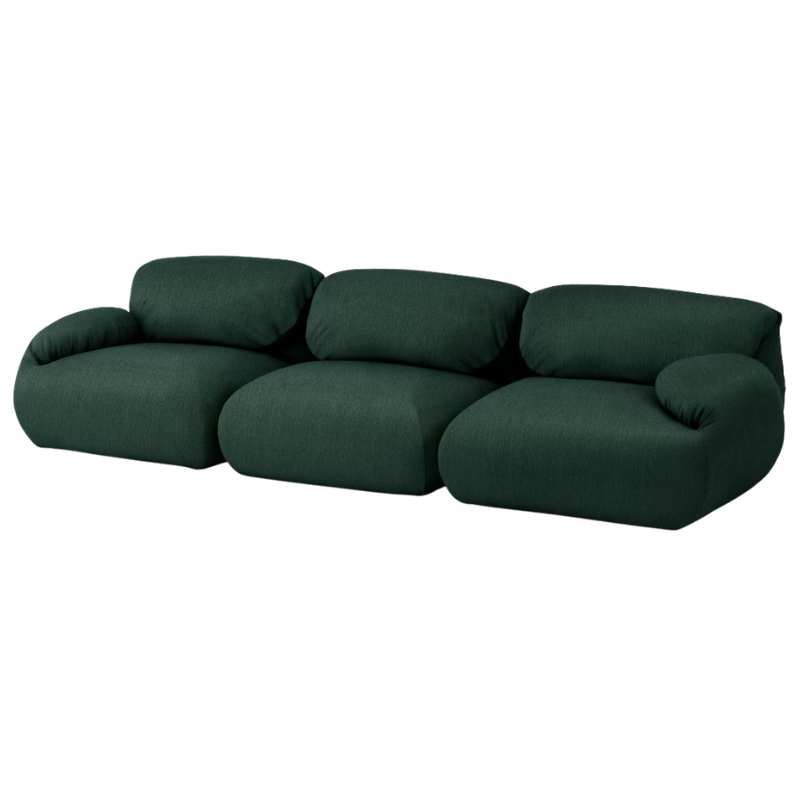 The Luva Three Seater Modular Sofa from Herman Miller in Outdoors Mode upholstery.