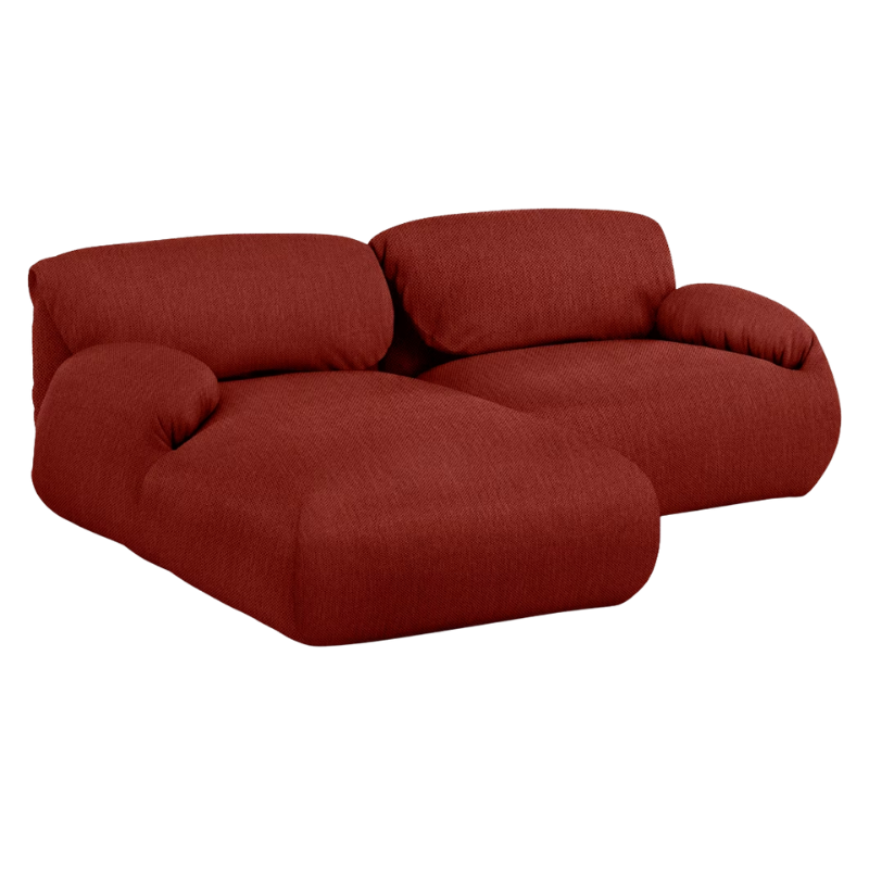The left Luva Modular Two Seater Sectional from Herman Miller in Alder Mode upholstery.