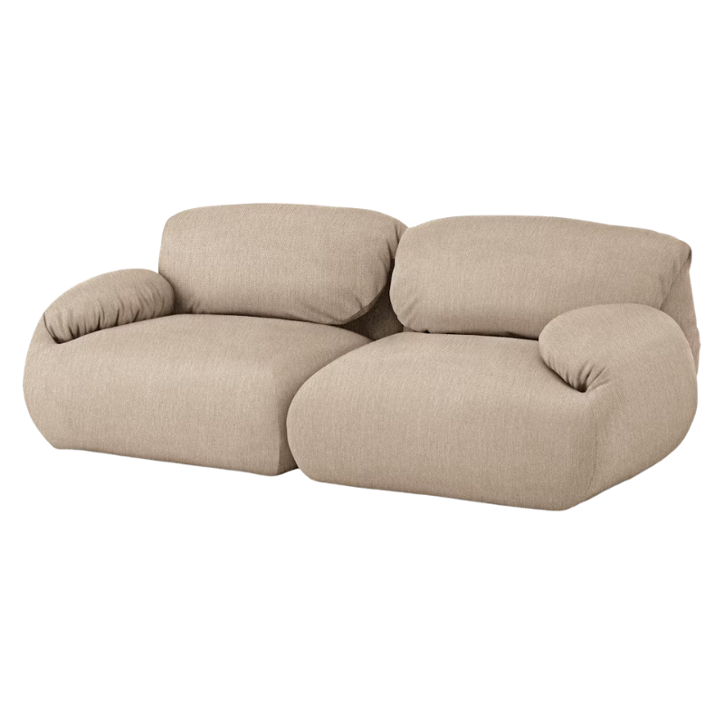 The Luva Modular Two Seater Sofa from Herman Miller in Basket Mode upholstery.