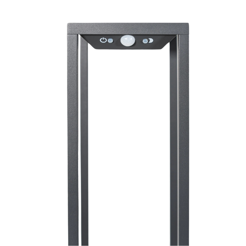 The Home Solar from Zafferano in dark gray close up.