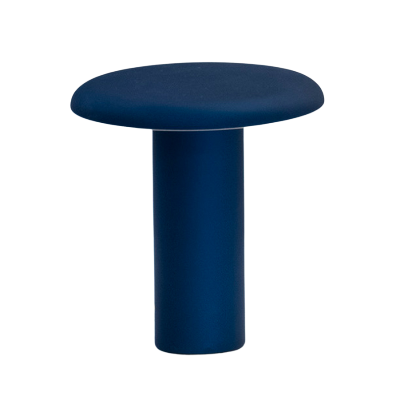 The Takku Portable Lamp from Artemide in blue.