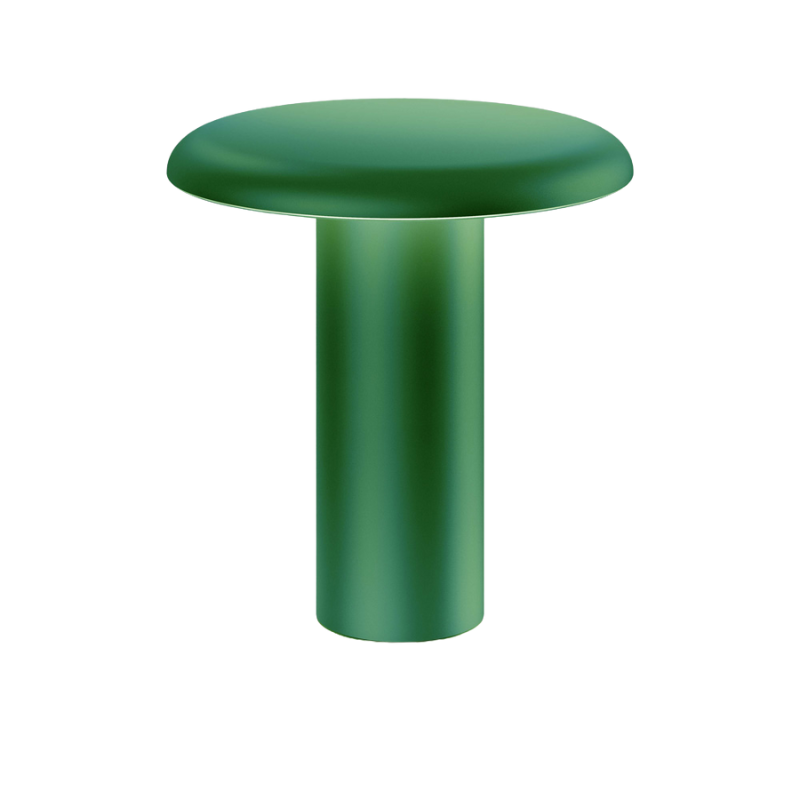 The Takku Portable Lamp from Artemide in green.