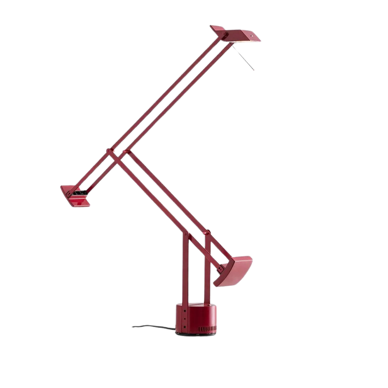 The Tizio Classic Task Lamp from Artemide in red.