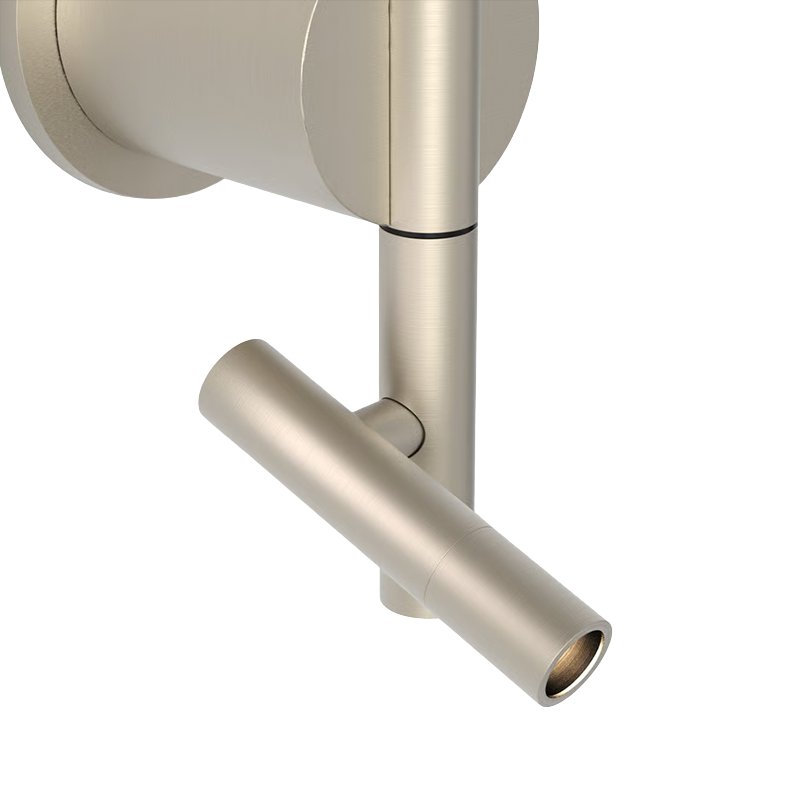 The Baton Reader LED from Astro Lighting in matt nickel close up.