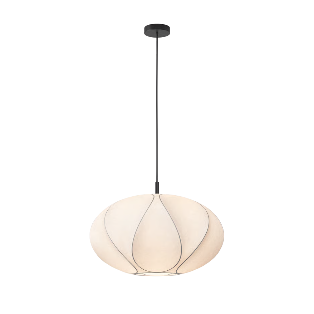 The medium Flow Pendant from Astro Lighting with the matte black base.