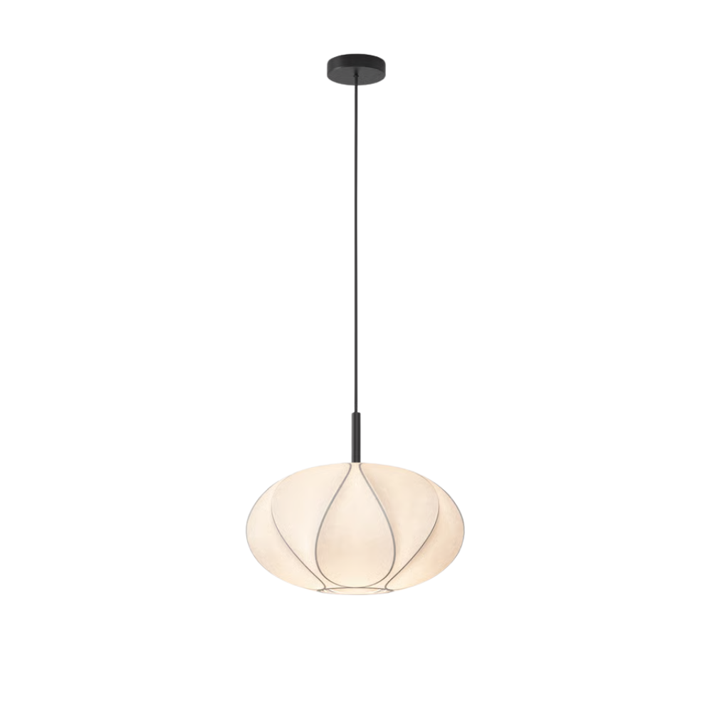 The small Flow Pendant from Astro Lighting with the matte black base.