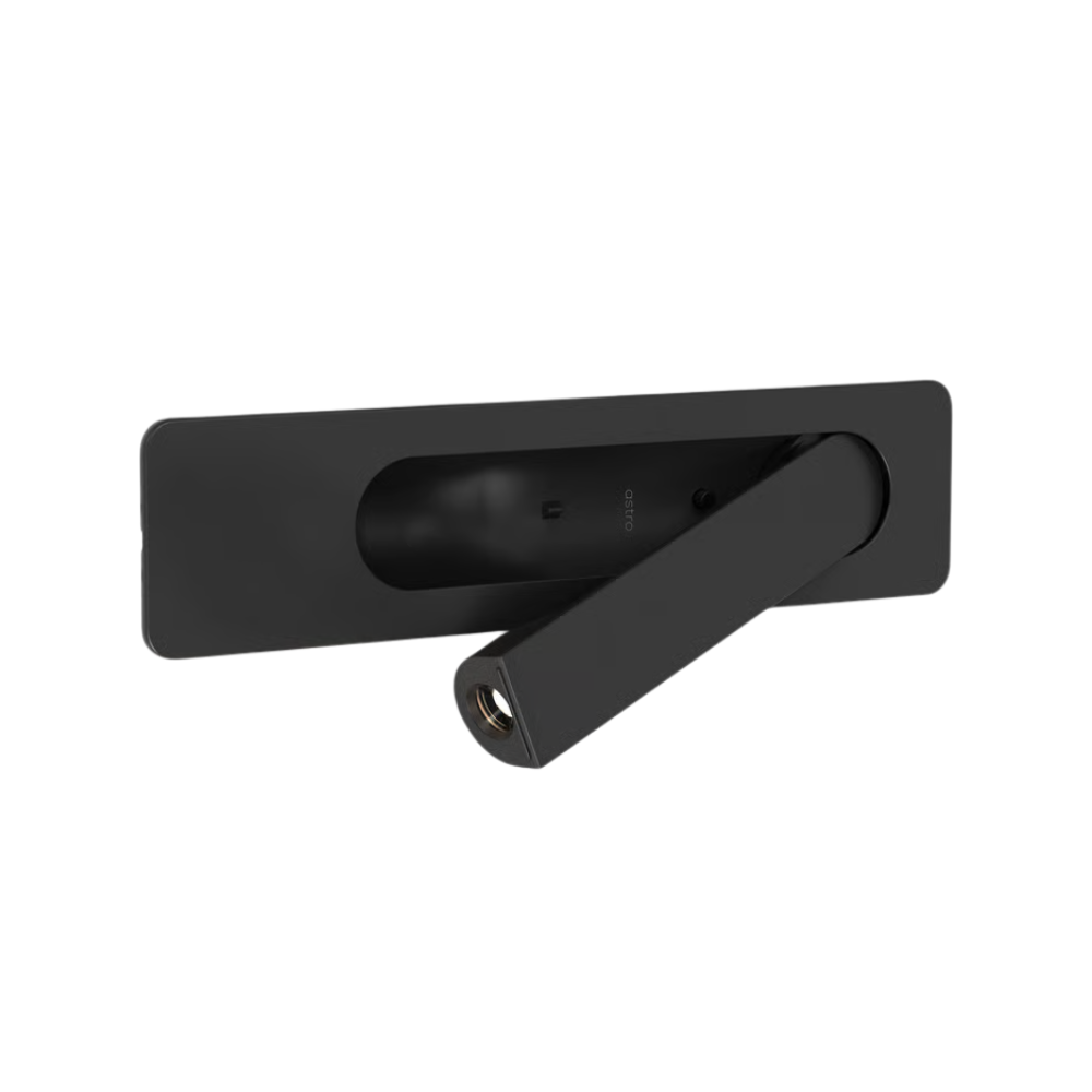 The matte black Keta Reading Light from Astro Lighting horizontal.