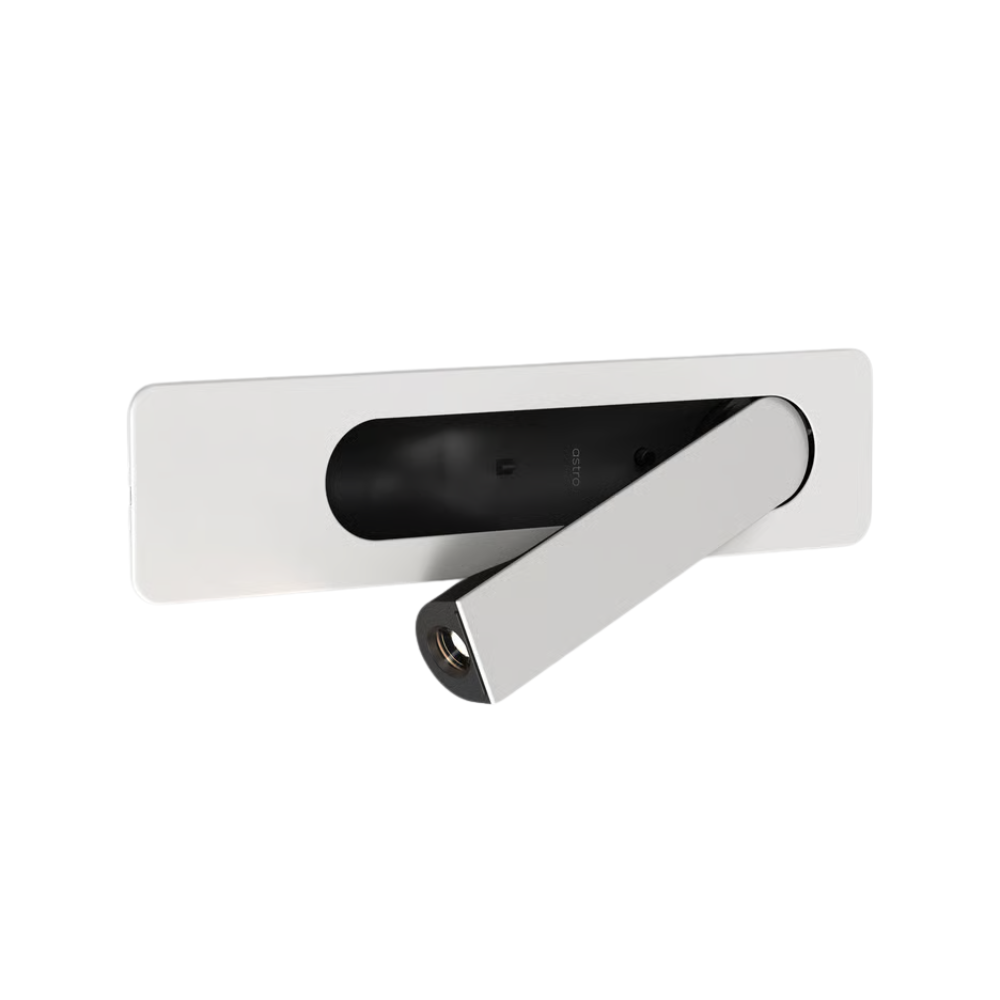 The matte white Keta Reading Light from Astro Lighting horizontal.