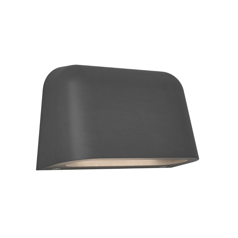 The Mast Twin Coastal Outdoor Wall Sconce by Astro Lighting in charcoal concrete.
