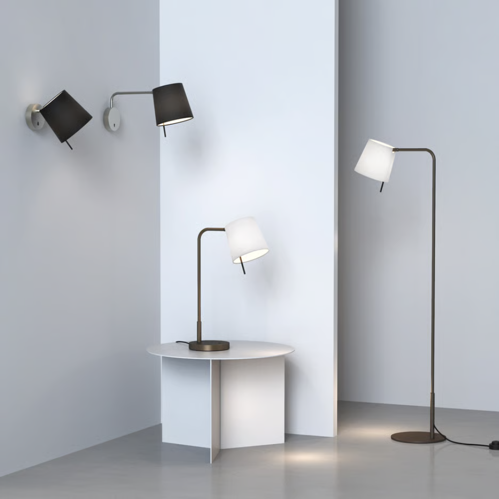 The Mitsu Swing Arm Wall Sconce from Astro Lighting alongside other lights from the Mitsu collection. all-groups