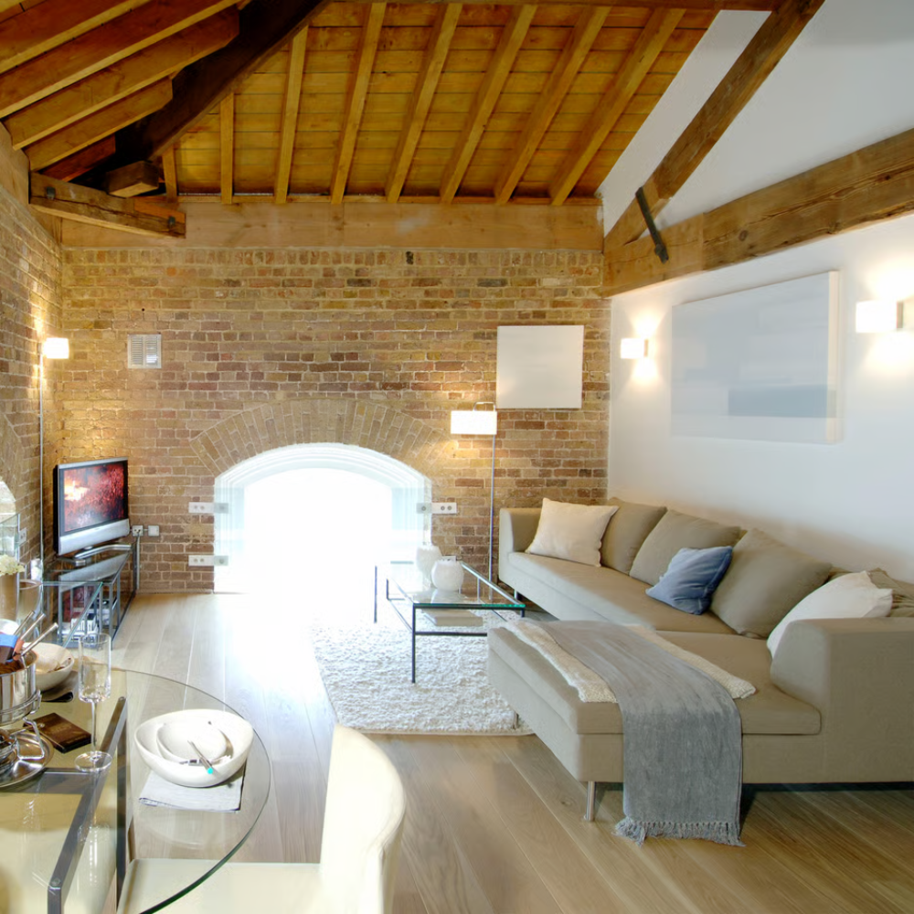 The Tokyo Wall Sconce from Astro Lighting in a living room.