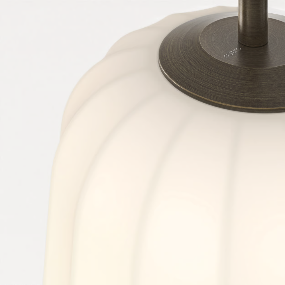 The medium Veo Pendant from Astro Lighting in detail.
