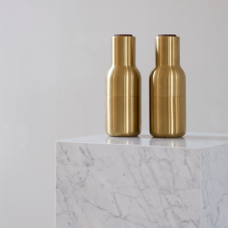 The Bottle Grinder from Audo Copenhagen in a living room.