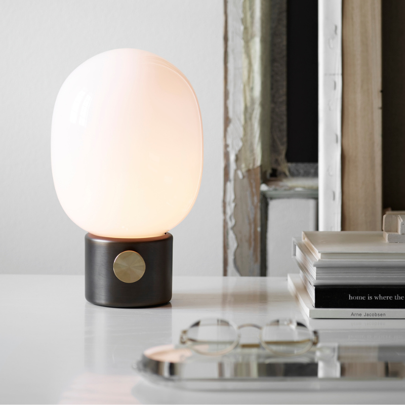 The JWDA Table Lamp from Audo Copenhagen in a study.