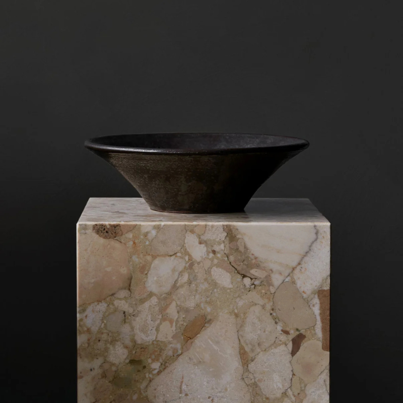 The Tall Marble Plinth from Audo Copenhagen used for decor.