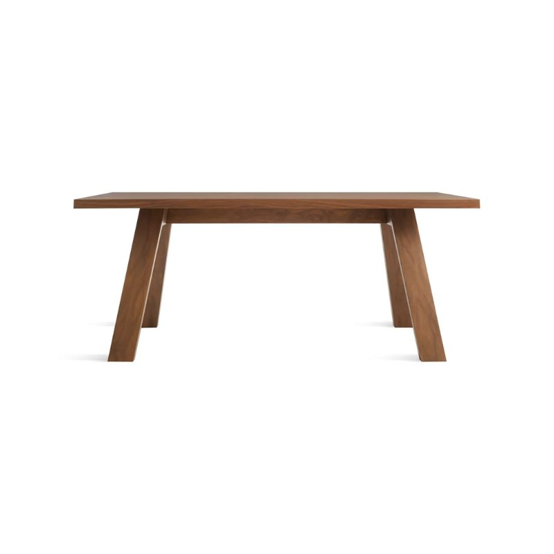The 72 inch A Walk in the Park Dining Table from Blu Dot in walnut.