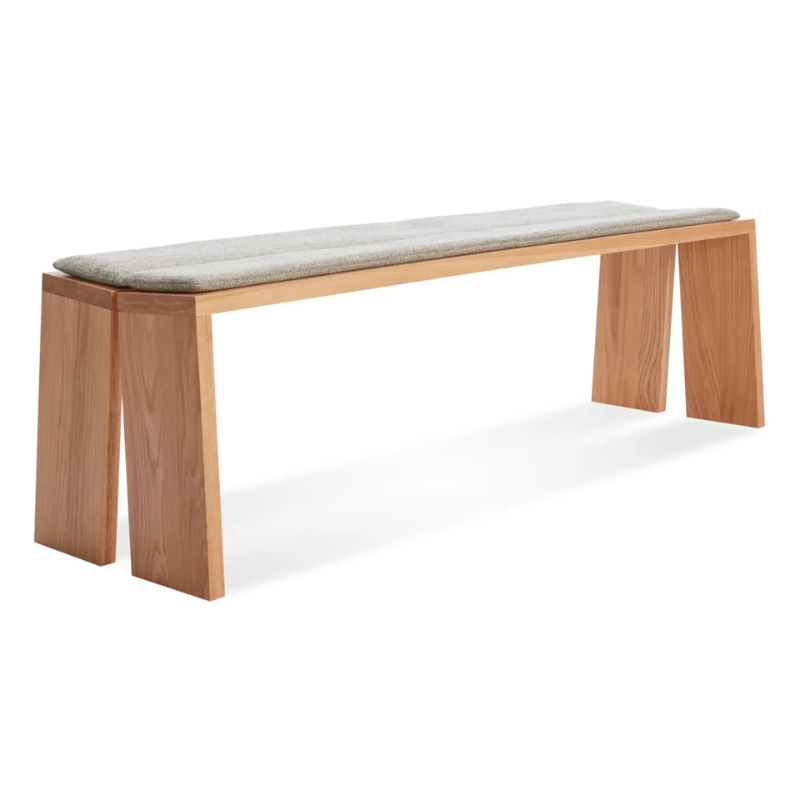 The Amicable Split Bench Pad from Blu Dot from the side.