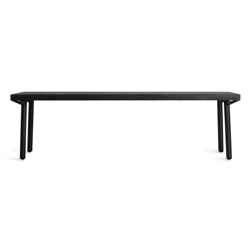 The Branch Bench from Blu Dot in black on oak and black.