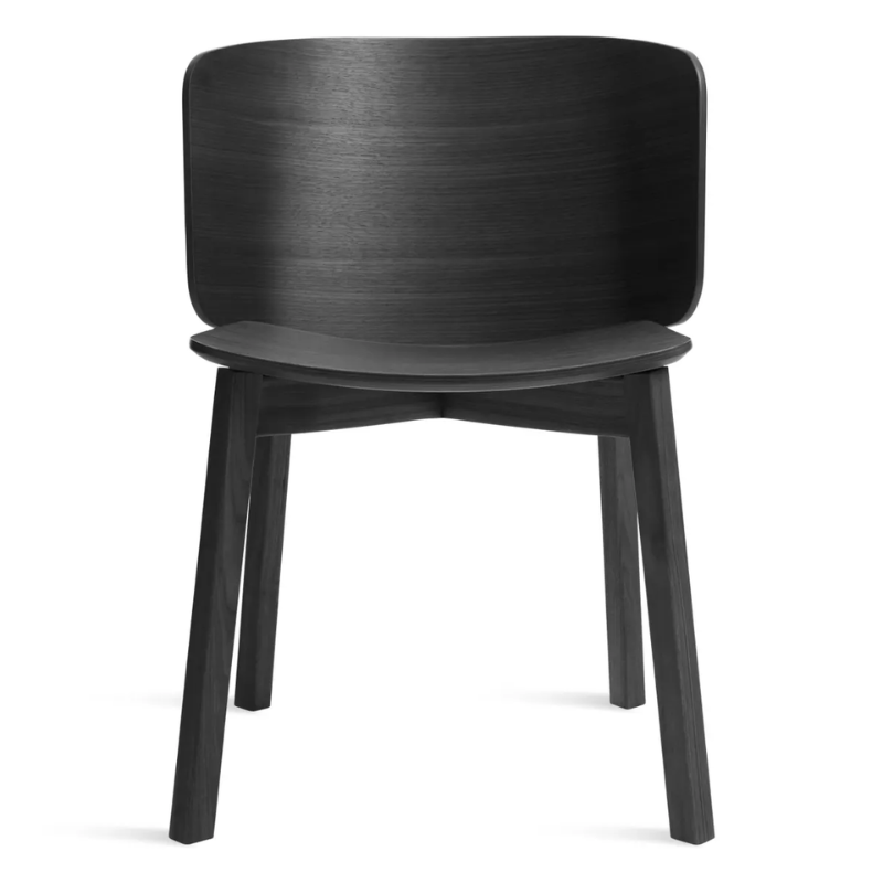 The Buddy Chair from Blu Dot in black on ash.