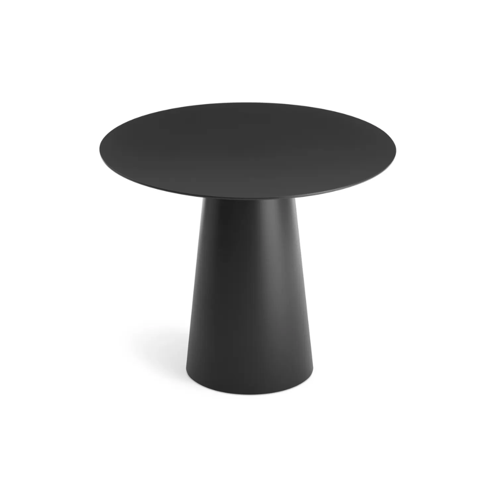 Circula Outdoor / Indoor Dining Table by Blu Dot 36-inch table in Oblivion.