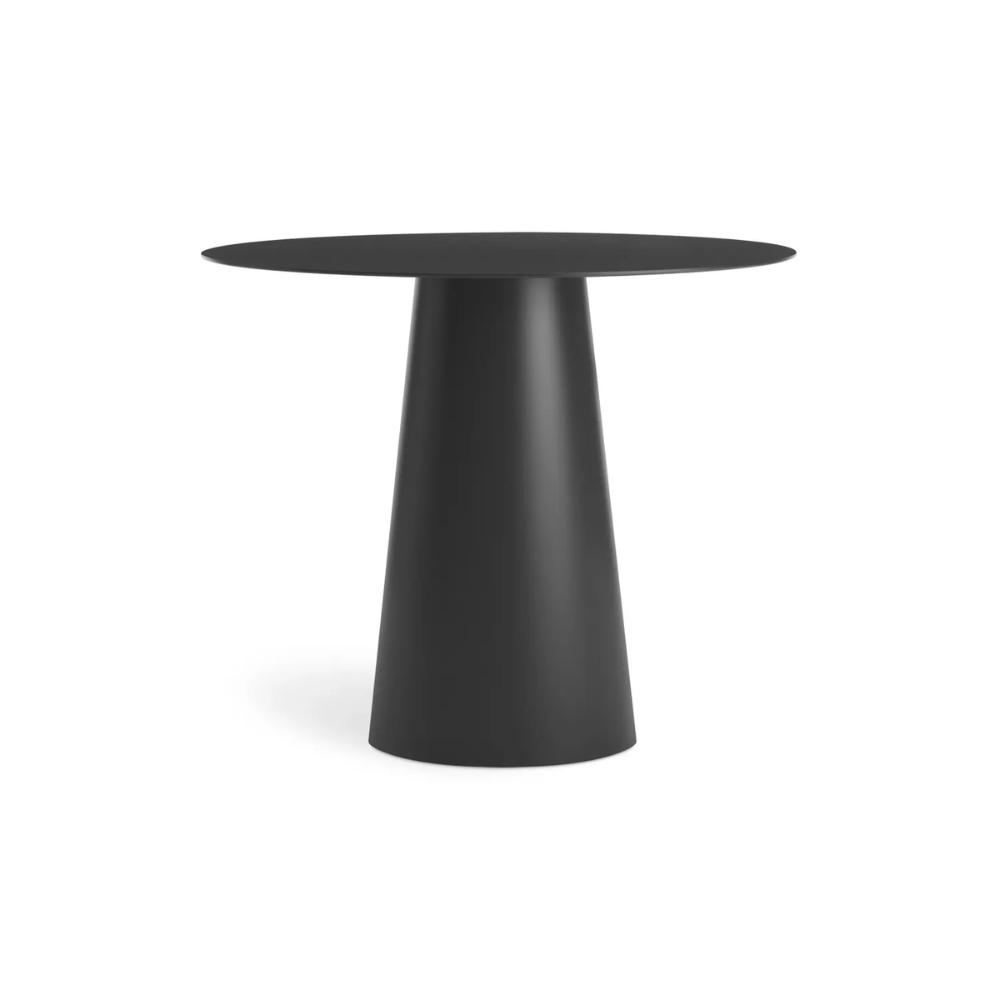 Circula Outdoor / Indoor Dining Table by Blu Dot 36-inch table in Oblivion.