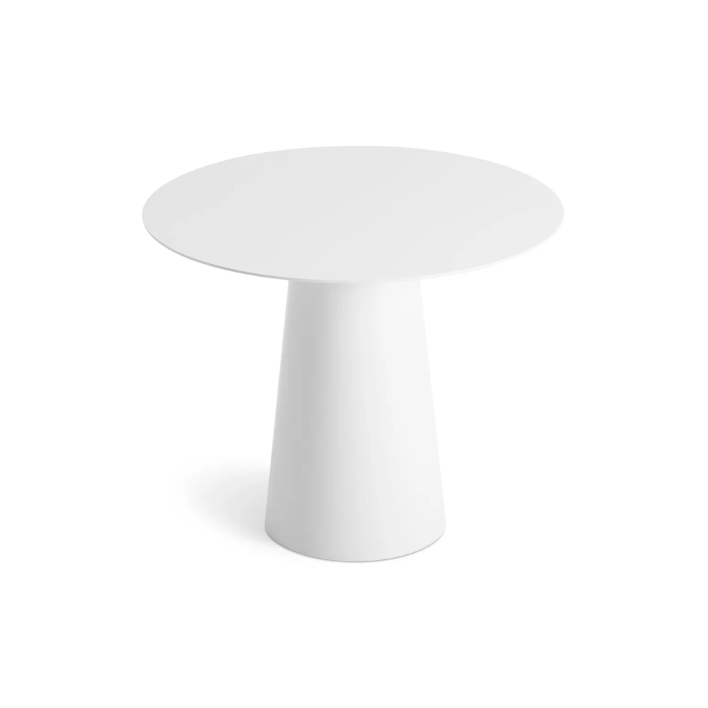 36-inch Circula Outdoor / Indoor Dining Table by Blu Dot in White.