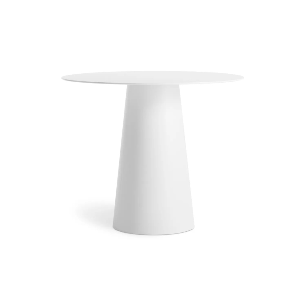 36-inch Circula Outdoor / Indoor Dining Table by Blu Dot in White.
