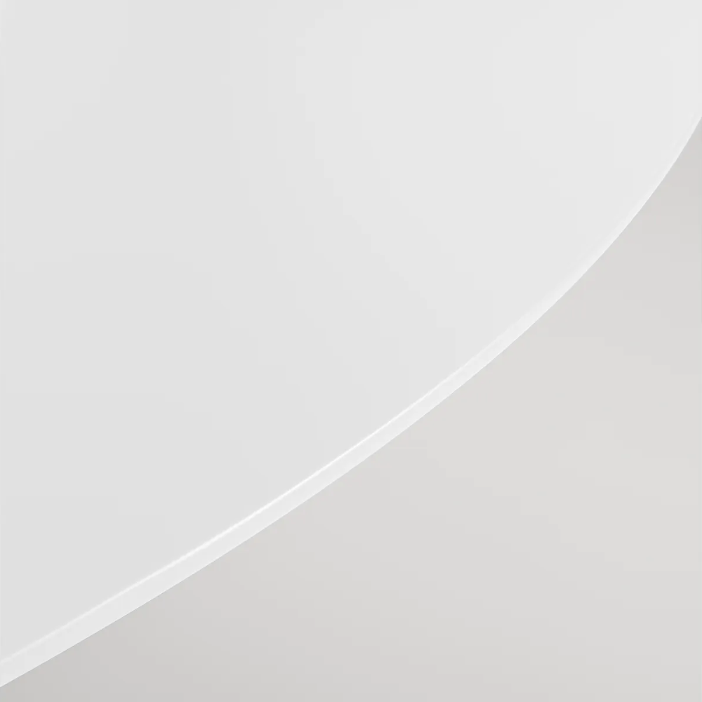 Circula Outdoor / Indoor Dining Table by Blu Dot in White powder coat detail.