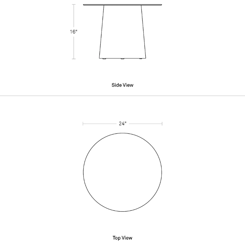 The Circula Low Side Table from Blu Dot dimensions. all-groups